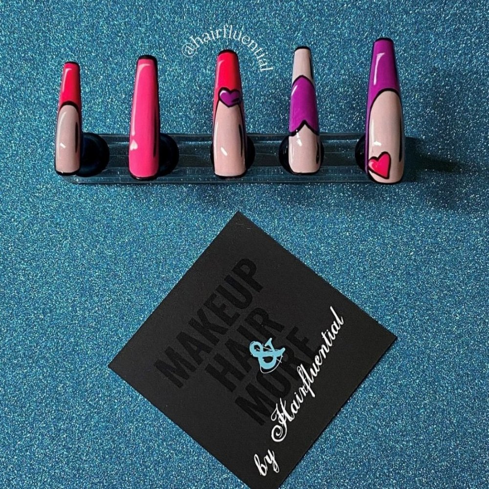 Drawn Together Press On Nail Set